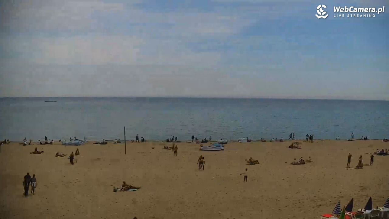 JASTRZĘBIA GÓRA - widok na plażę - 07 czerwiec 2026, 10:55