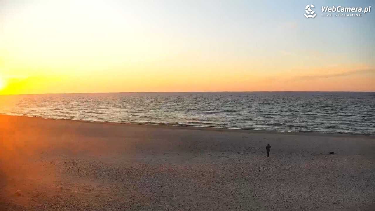 JASTRZĘBIA GÓRA - widok na plażę - 19 kwiecień 2026, 19:45