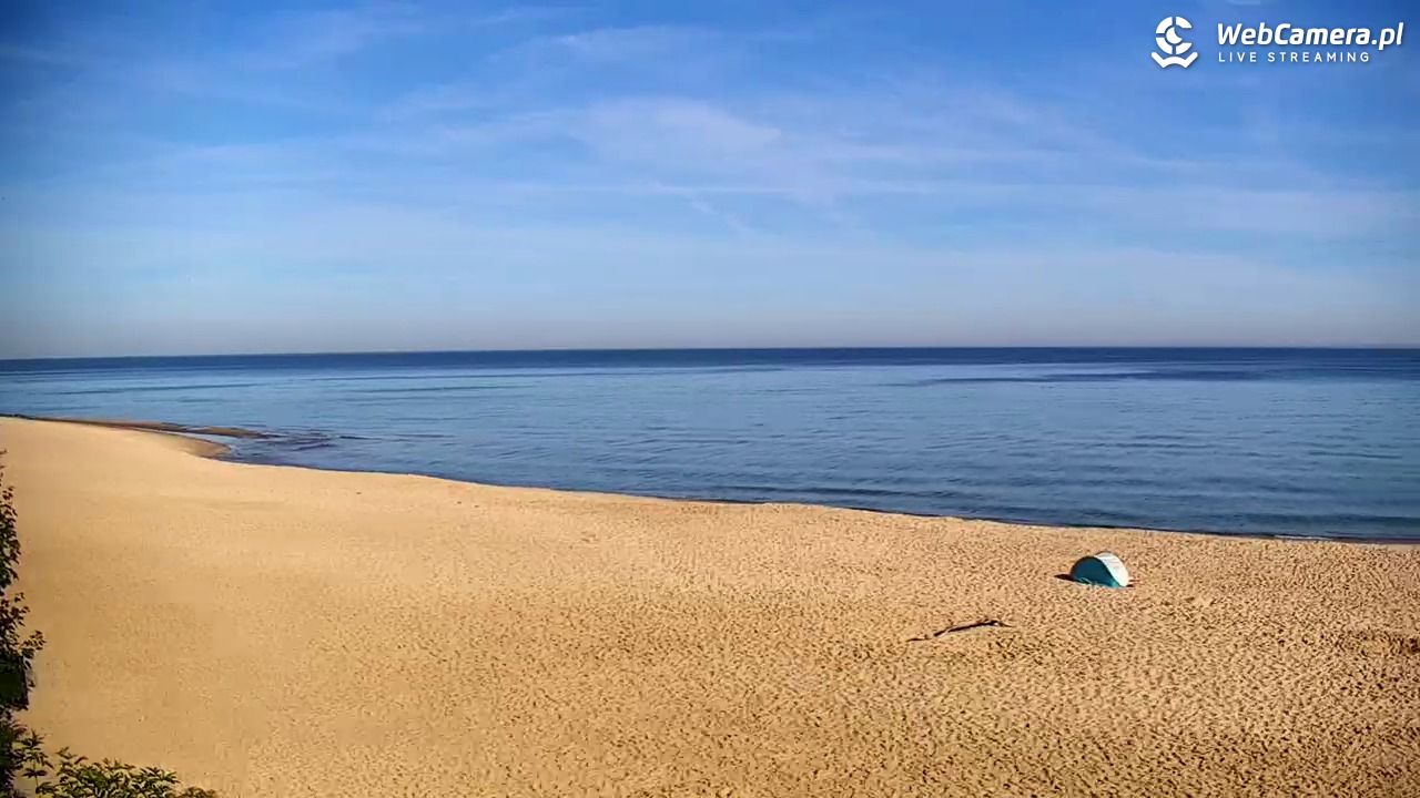 JASTRZĘBIA GÓRA - widok na plażę - 30 lipiec 2026, 08:28