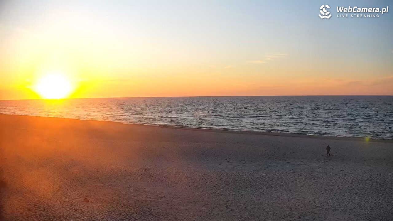 JASTRZĘBIA GÓRA - widok na plażę - 19 kwiecień 2026, 19:45