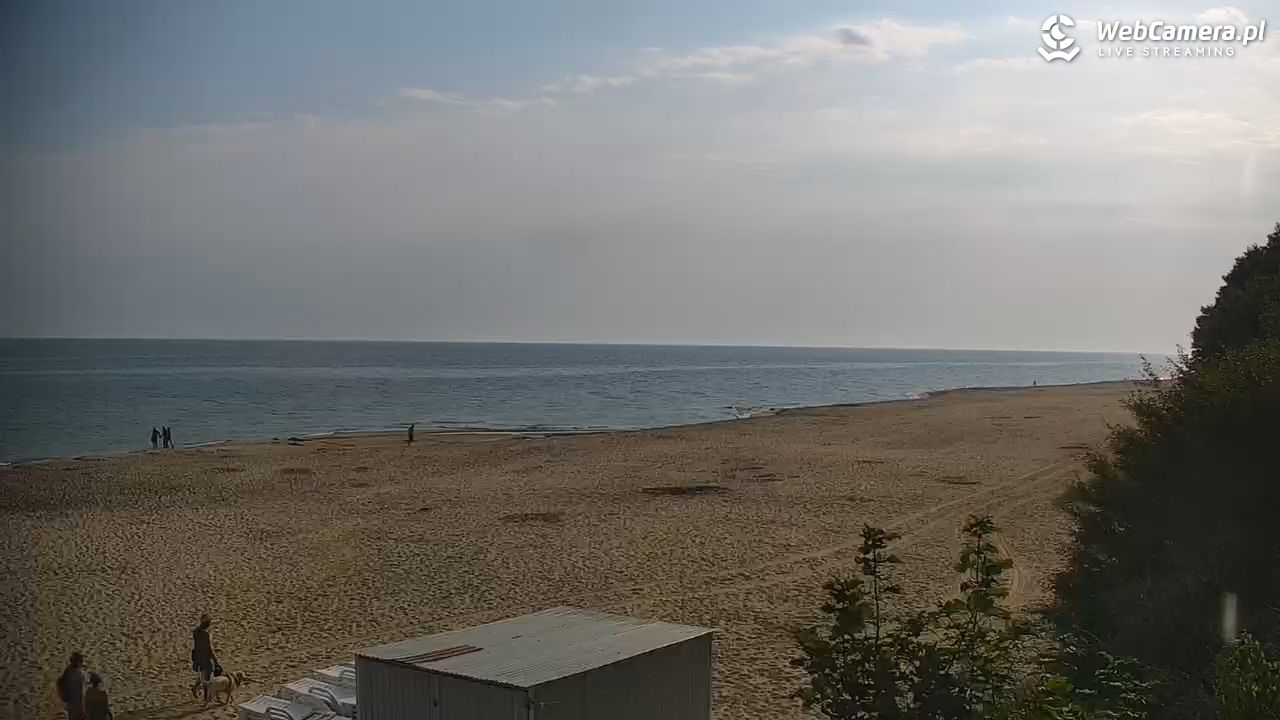 JASTRZĘBIA GÓRA - widok na plażę - 31 lipiec 2026, 07:52