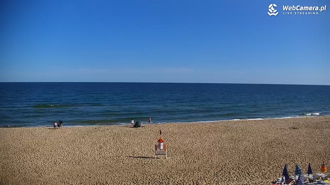 JASTRZĘBIA GÓRA - widok na plażę - 02 sierpień 2026, 08:44