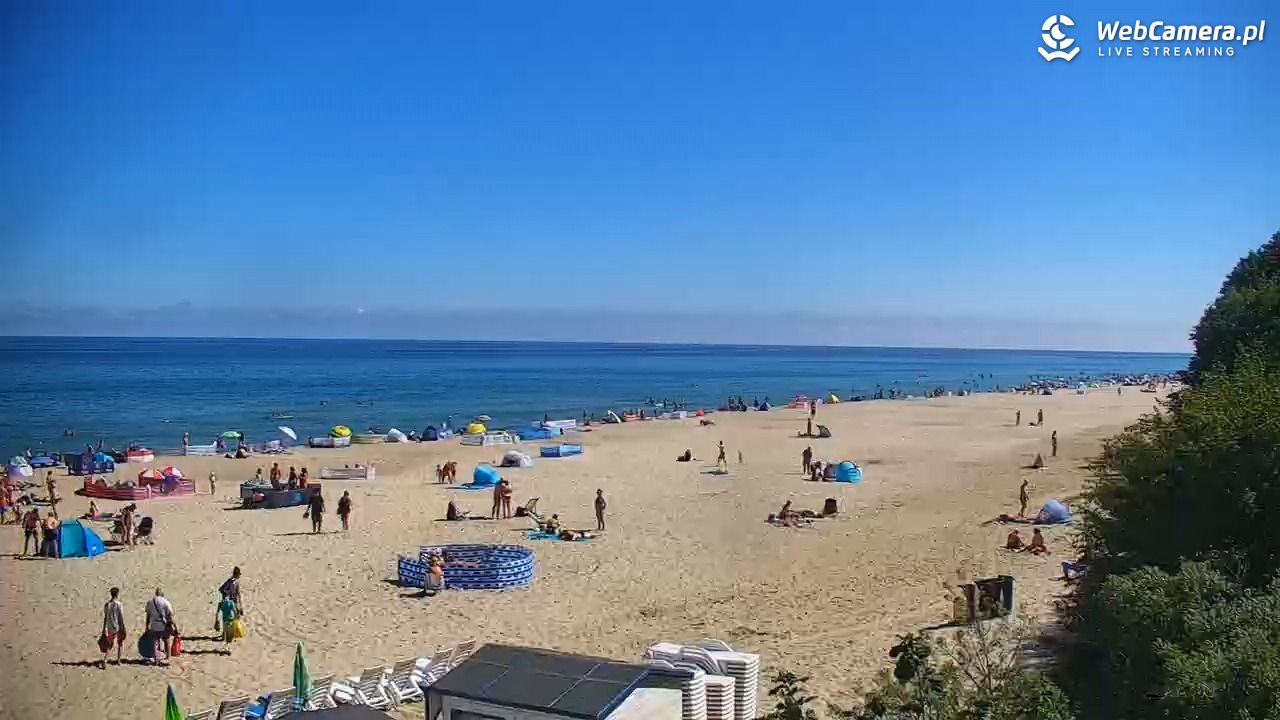 JASTRZĘBIA GÓRA - widok na plażę - 24 lipiec 2025, 10:54