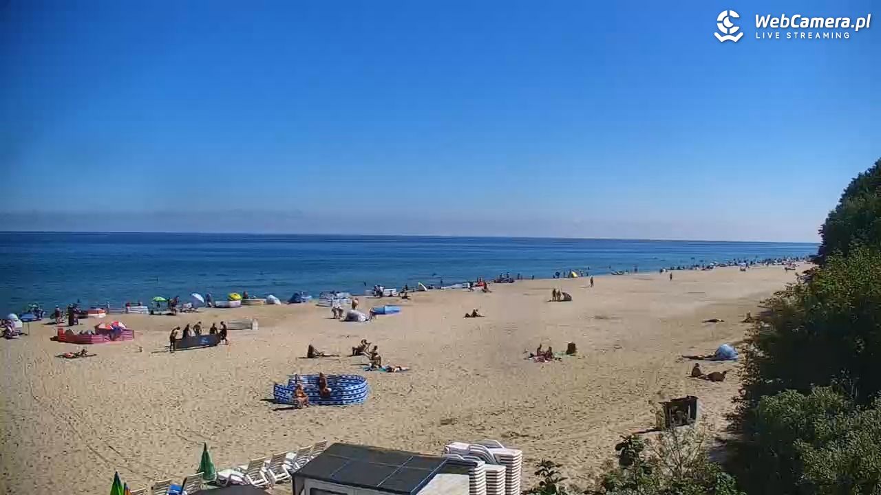 JASTRZĘBIA GÓRA - widok na plażę - 24 lipiec 2025, 10:37