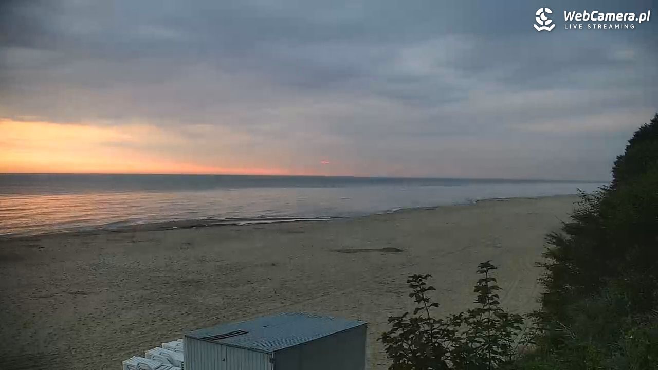 JASTRZĘBIA GÓRA - widok na plażę - 01 sierpień 2026, 05:08
