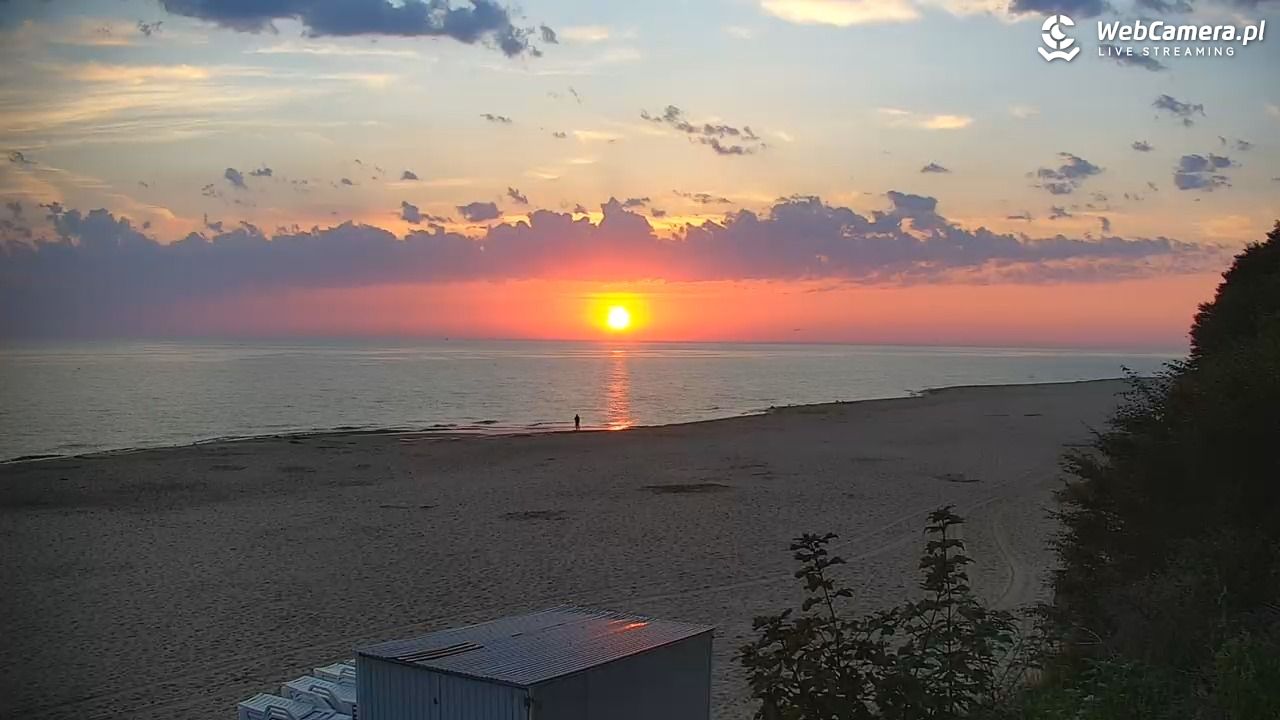 JASTRZĘBIA GÓRA - widok na plażę - 31 lipiec 2026, 05:06