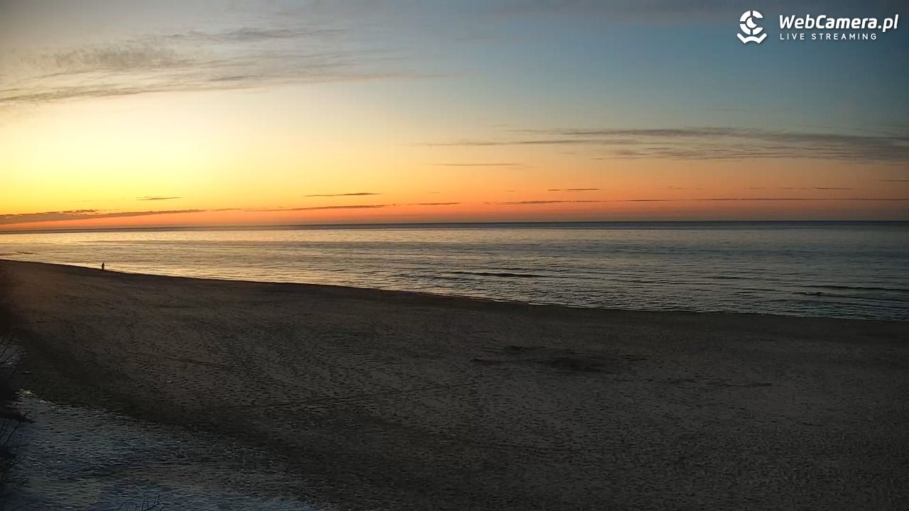 JASTRZĘBIA GÓRA - widok na plażę - 03 marzec 2026, 17:55