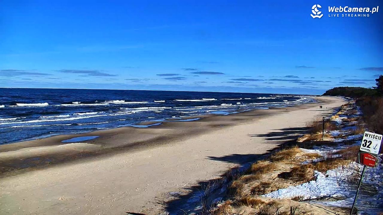 OSTROWO - widok na plażę NOWOŚĆ - 25 luty 2026, 13:10