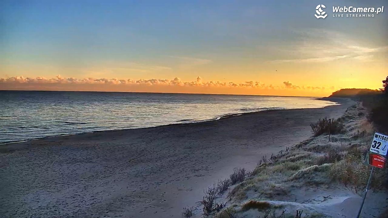 OSTROWO - widok na plażę NOWOŚĆ - 20 październik 2025, 07:57