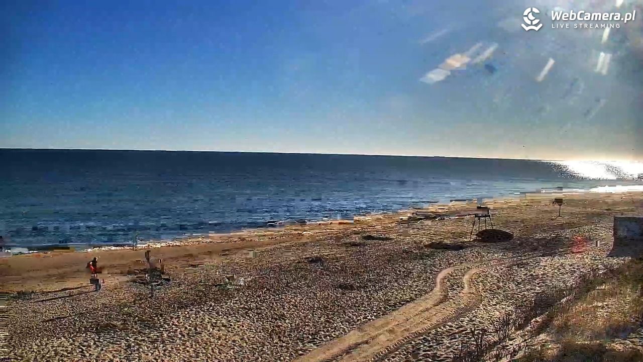 OSTROWO - widok na plażę NOWOŚĆ - 02 lipiec 2025, 07:01