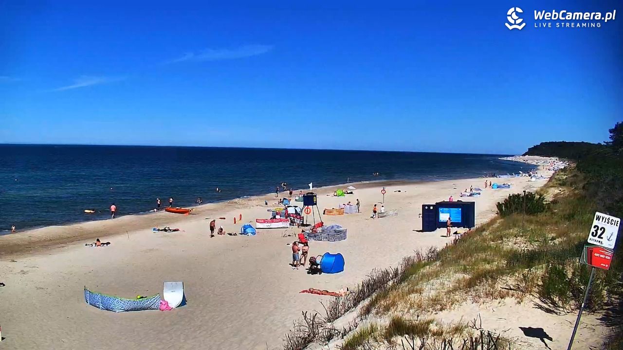 OSTROWO - widok na plażę NOWOŚĆ - 02 lipiec 2025, 15:03