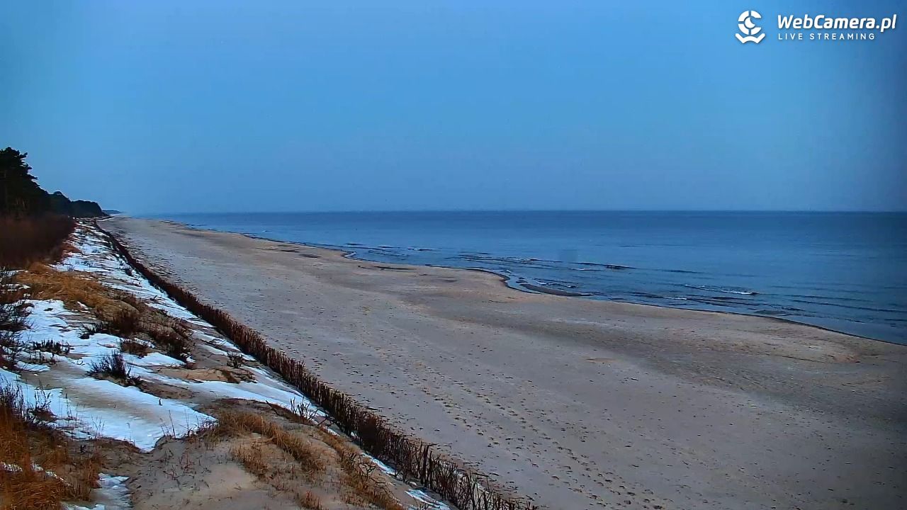 OSTROWO - widok na plażę NOWOŚĆ - 28 luty 2026, 06:18