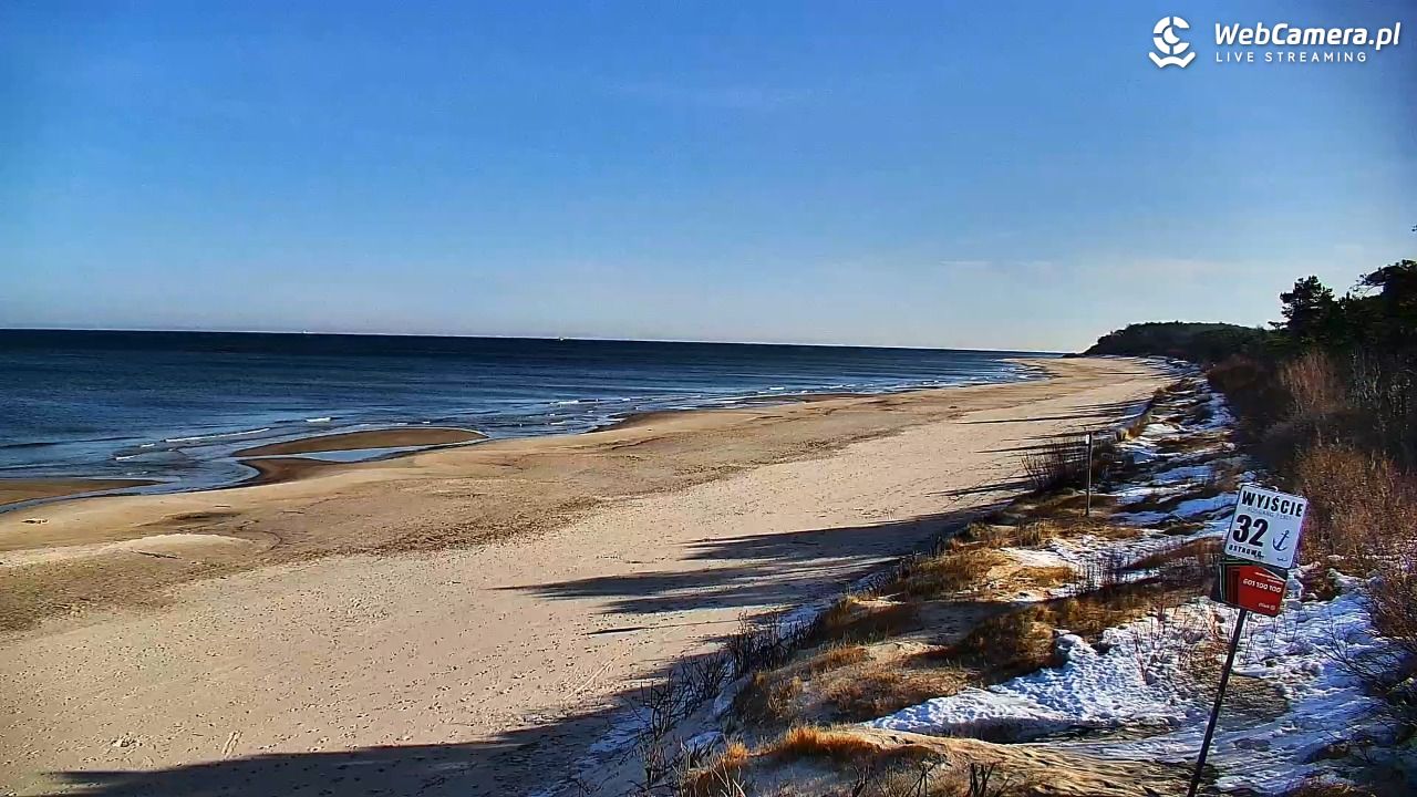 OSTROWO - widok na plażę NOWOŚĆ - 26 luty 2026, 10:03