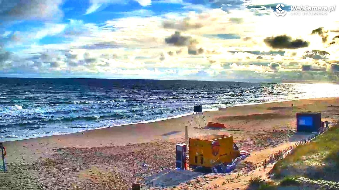OSTROWO - widok na plażę NOWOŚĆ - 24 lipiec 2026, 06:55