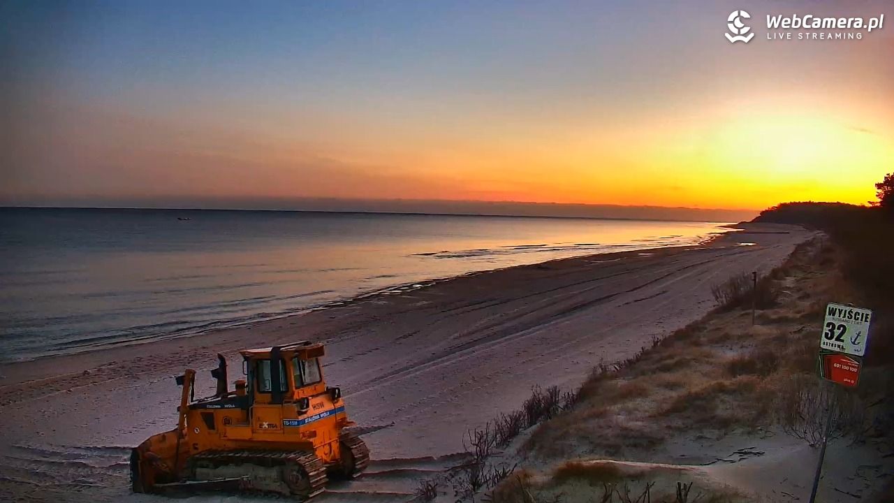 OSTROWO - widok na plażę NOWOŚĆ - 25 grudzień 2025, 07:34