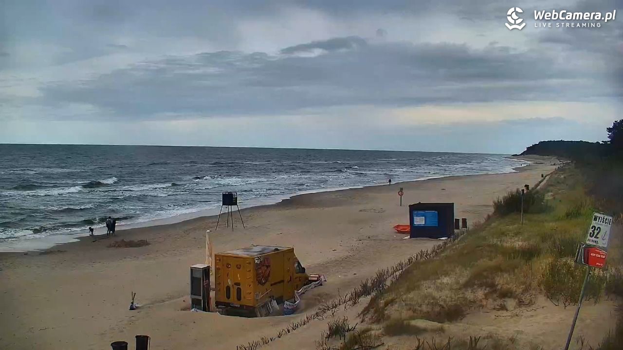 OSTROWO - widok na plażę NOWOŚĆ - 22 lipiec 2026, 17:45