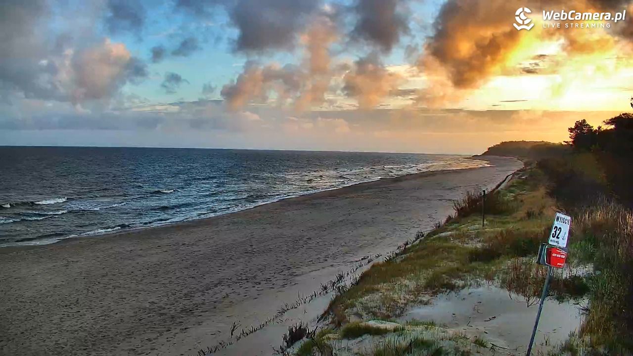 OSTROWO - widok na plażę NOWOŚĆ - 29 październik 2026, 06:03