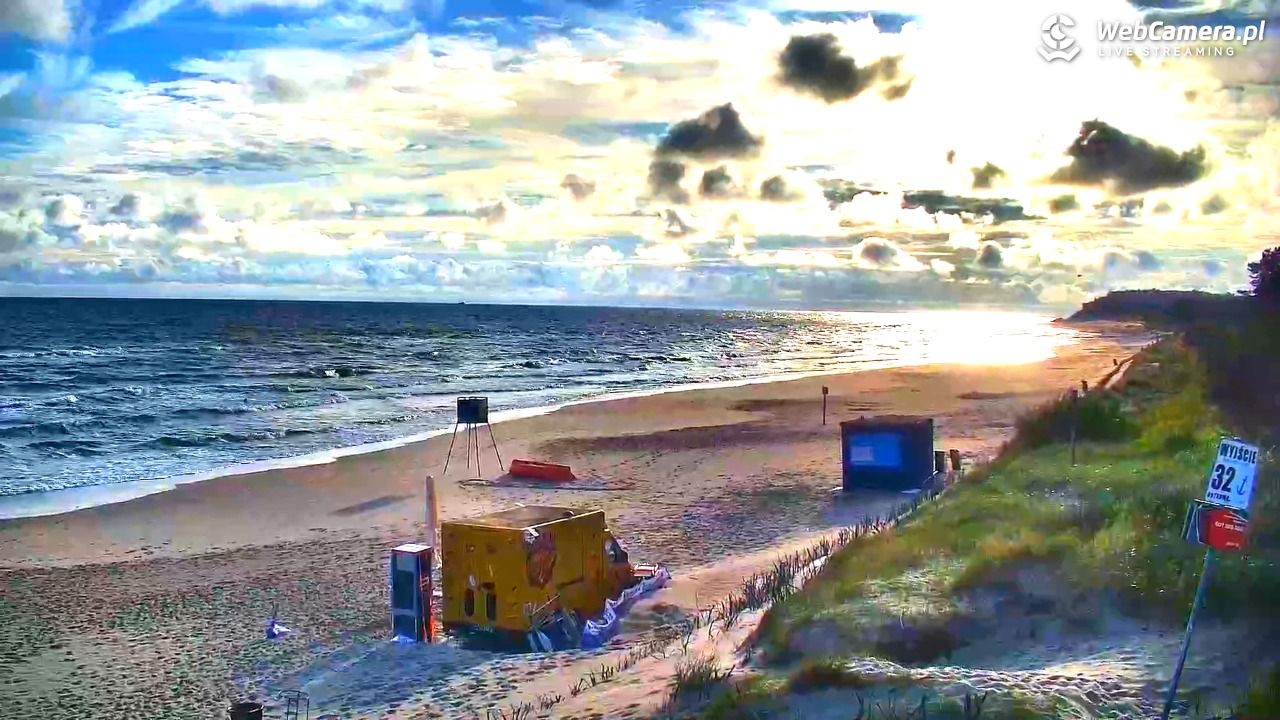 OSTROWO - widok na plażę NOWOŚĆ - 24 lipiec 2026, 06:57