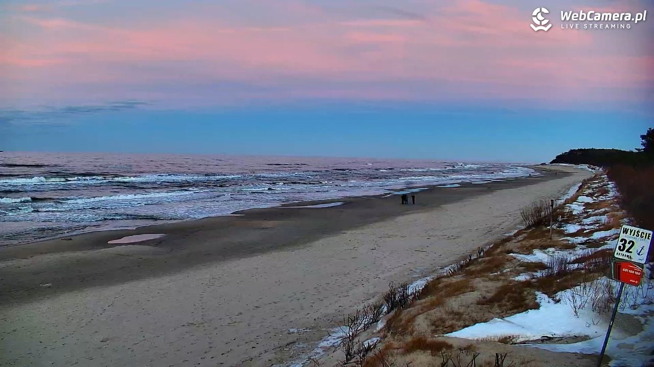OSTROWO - widok na plażę NOWOŚĆ - 25 luty 2026, 17:27