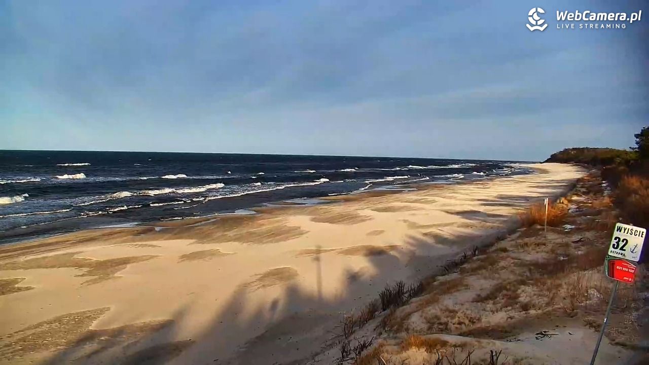 OSTROWO - widok na plażę NOWOŚĆ - 01 marzec 2026, 16:05