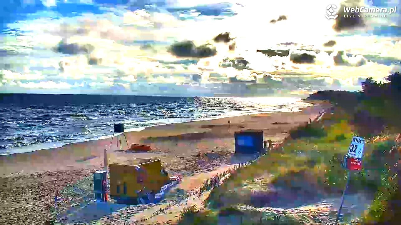 OSTROWO - widok na plażę NOWOŚĆ - 24 lipiec 2026, 06:54