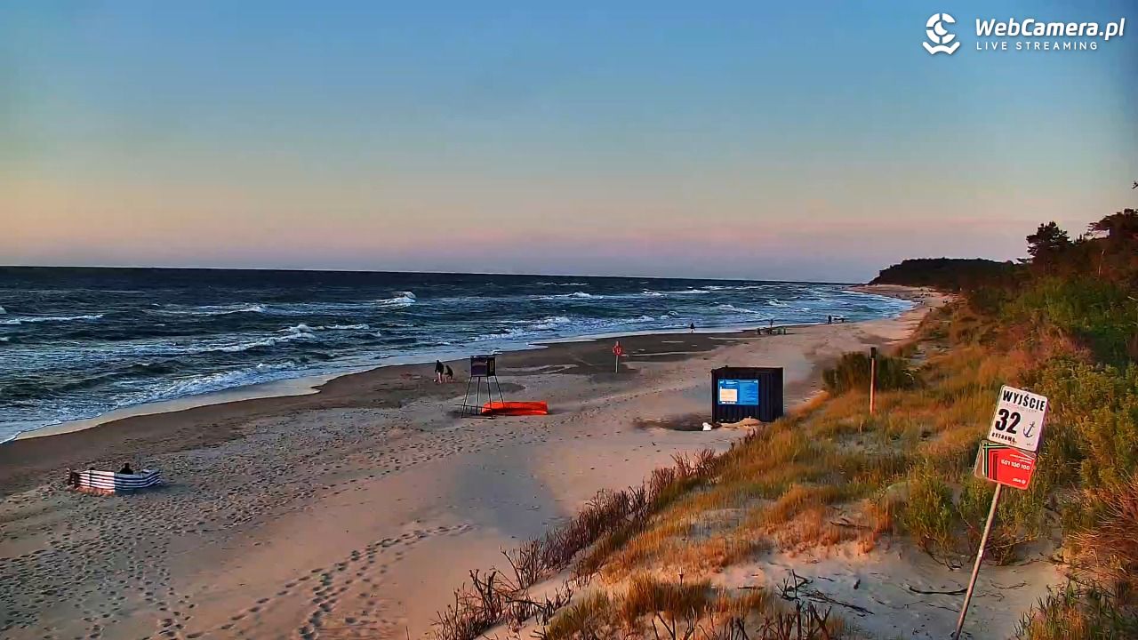 OSTROWO - widok na plażę NOWOŚĆ - 03 lipiec 2025, 21:12