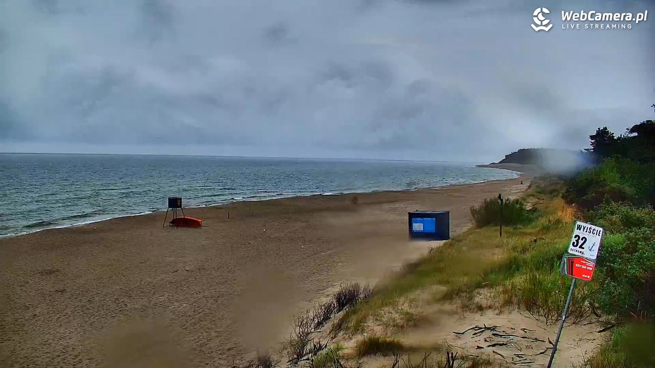 OSTROWO - widok na plażę NOWOŚĆ - 29 sierpień 2025, 17:15