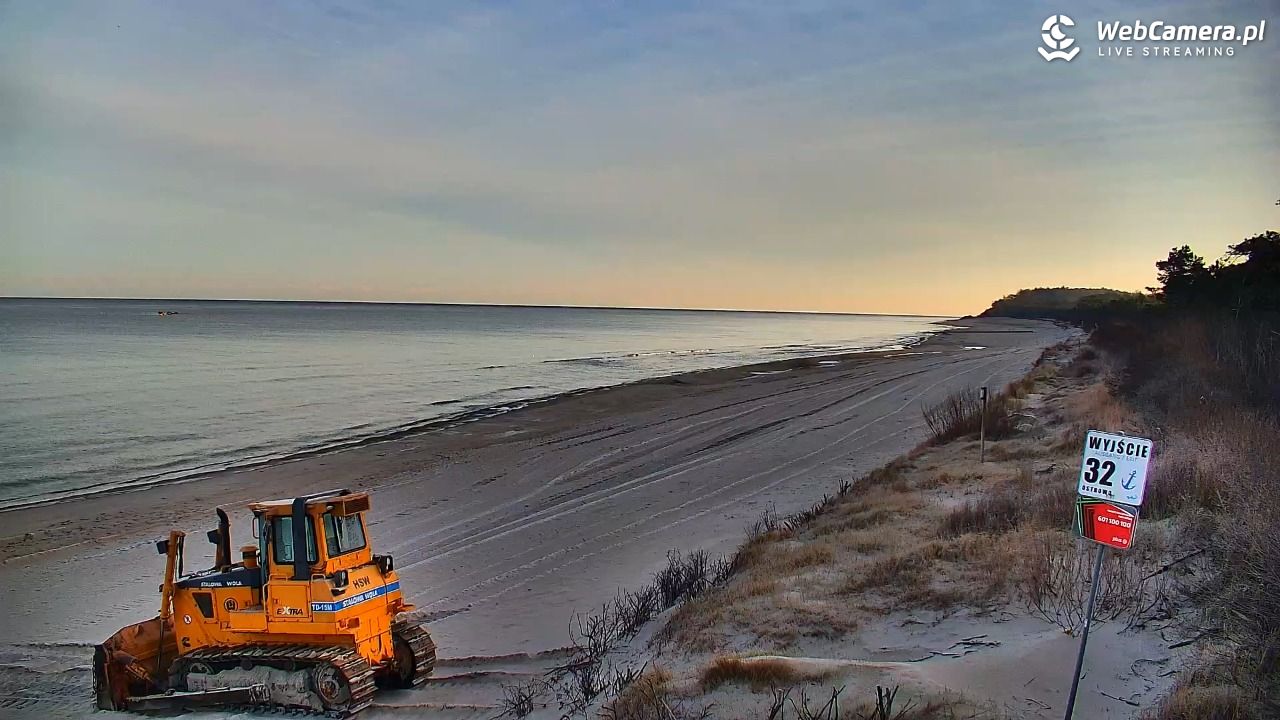OSTROWO - widok na plażę NOWOŚĆ - 25 grudzień 2025, 09:33