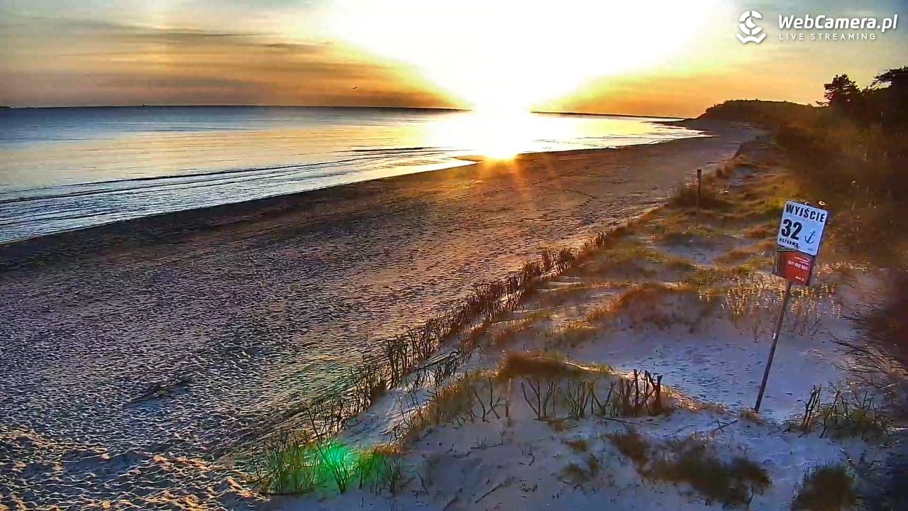 OSTROWO - widok na plażę NOWOŚĆ - 28 kwiecień 2025, 05:47