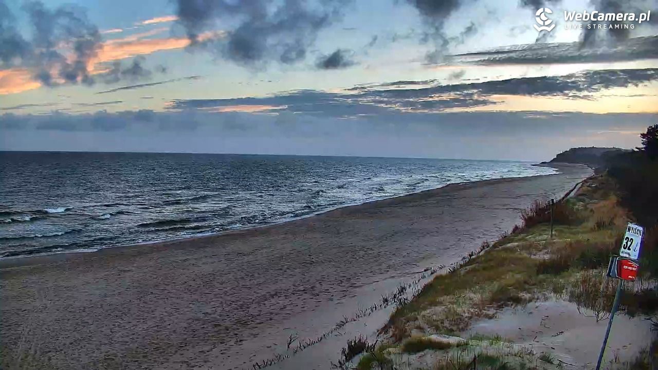OSTROWO - widok na plażę NOWOŚĆ - 29 październik 2026, 05:50