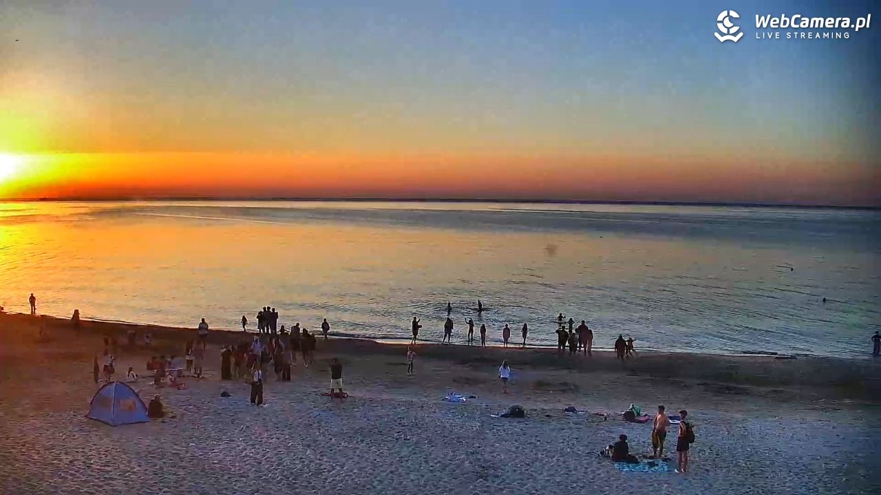 OSTROWO - widok na plażę NOWOŚĆ - 02 lipiec 2025, 21:09