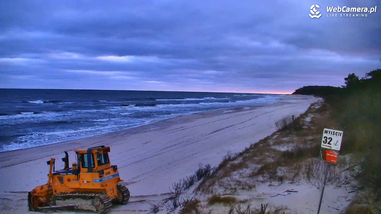 OSTROWO - widok na plażę NOWOŚĆ - 24 grudzień 2025, 07:39