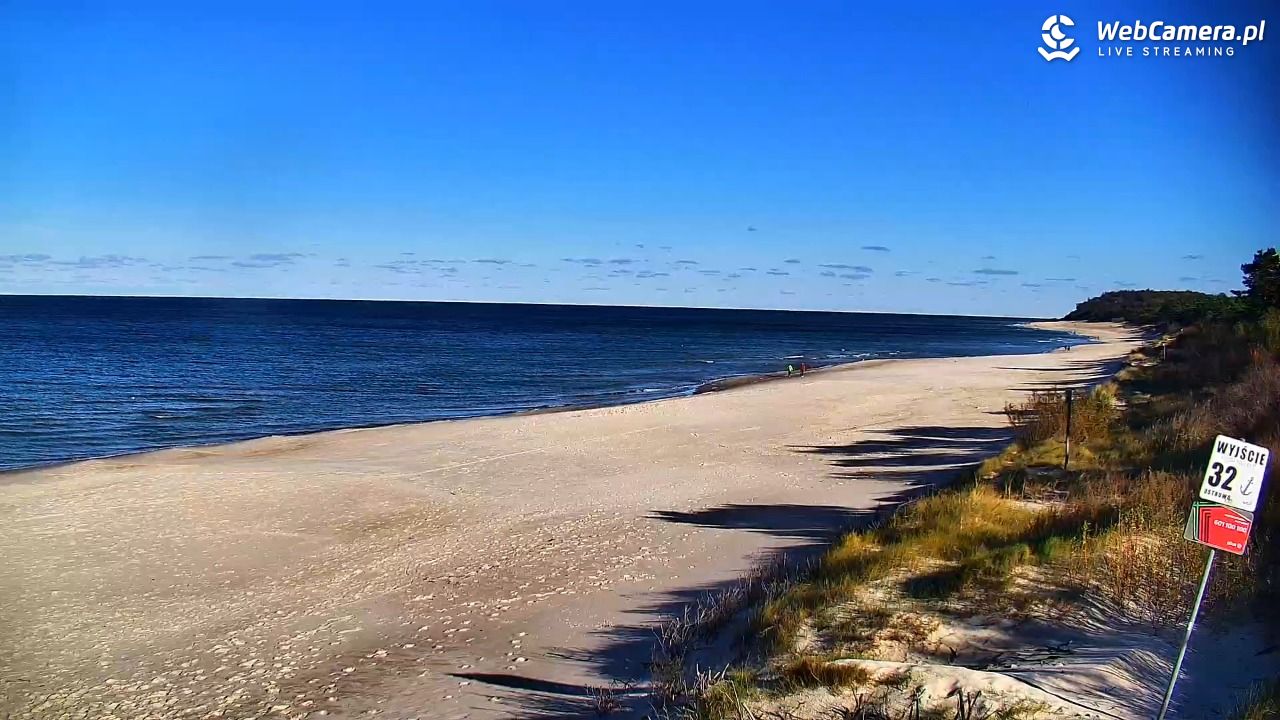 OSTROWO - widok na plażę NOWOŚĆ - 20 październik 2025, 13:50
