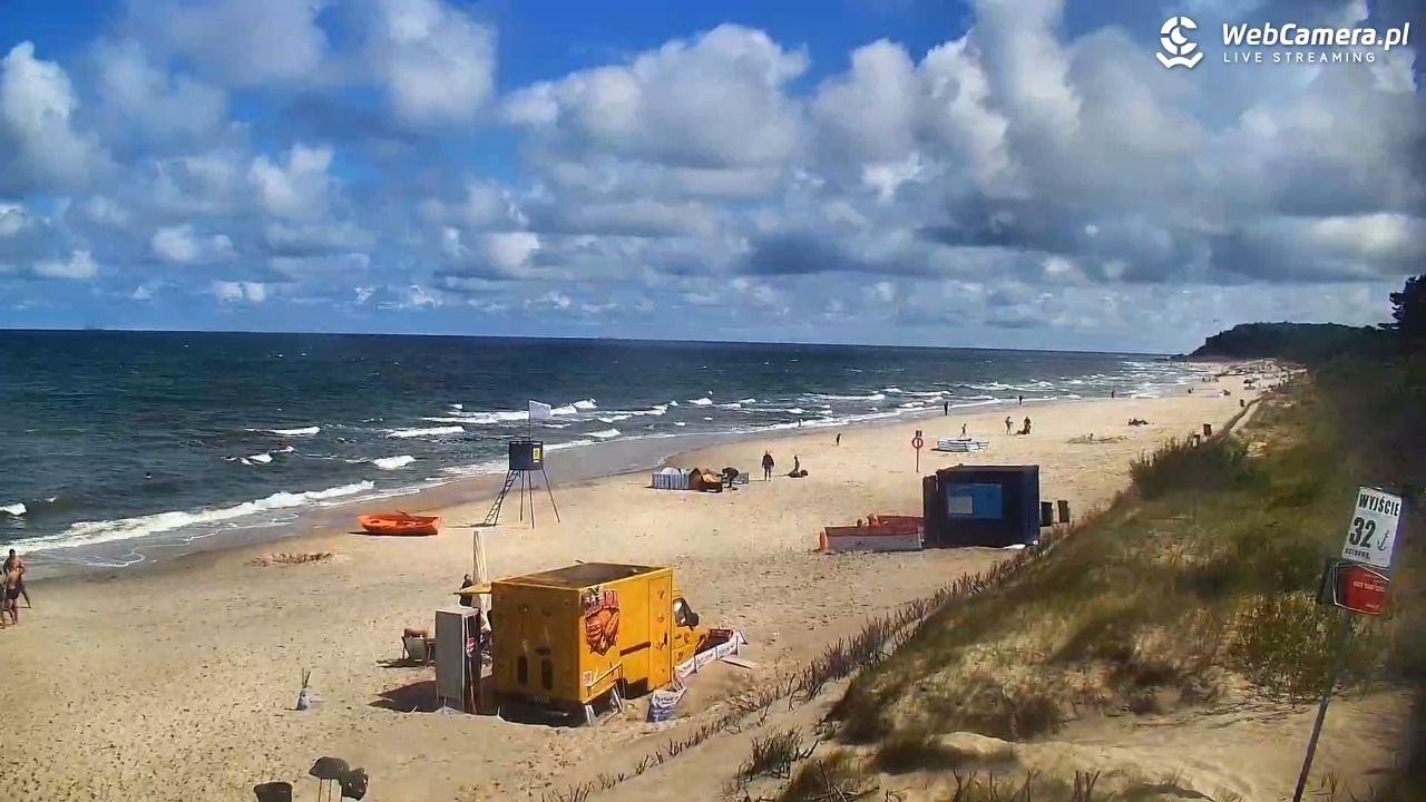 OSTROWO - widok na plażę NOWOŚĆ - 23 lipiec 2026, 12:00