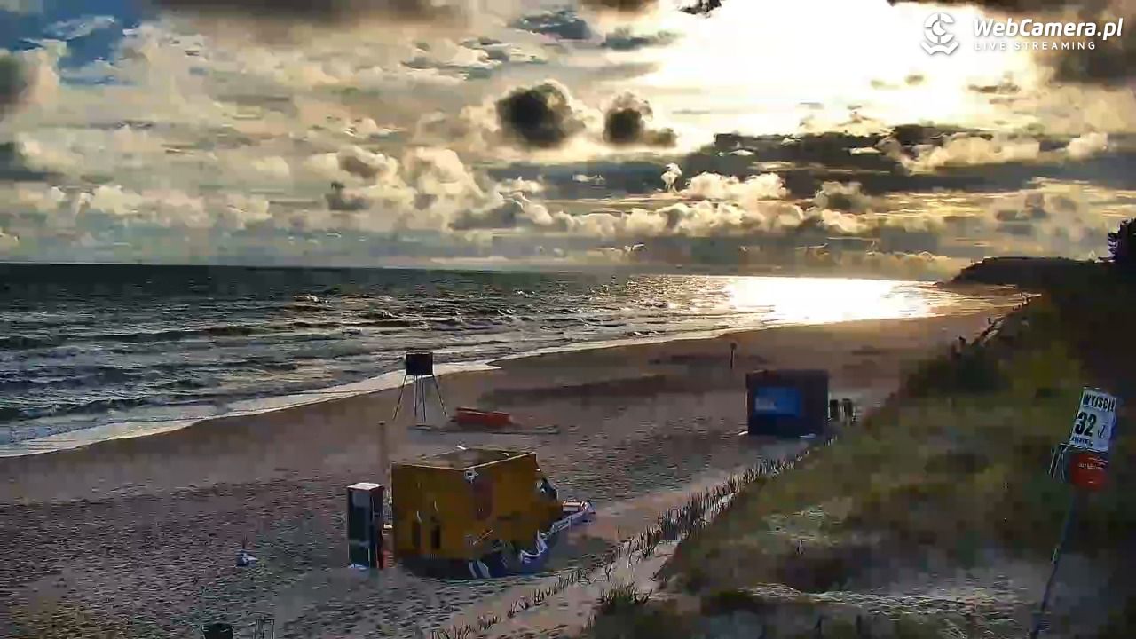 OSTROWO - widok na plażę NOWOŚĆ - 24 lipiec 2026, 06:48