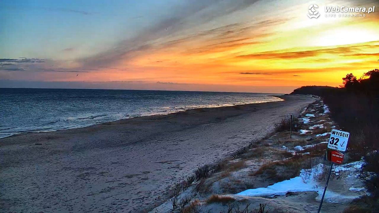 OSTROWO - widok na plażę NOWOŚĆ - 01 marzec 2026, 06:38
