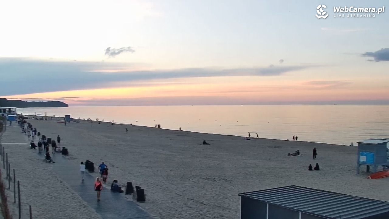 WŁADYSŁAWOWO - widok na plażę - 31 sierpień 2026, 19:34