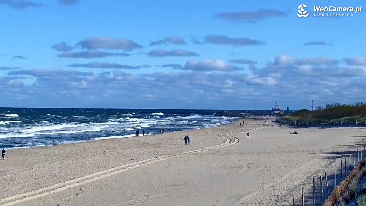 WŁADYSŁAWOWO - widok na plażę - 18 październik 2026, 12:05