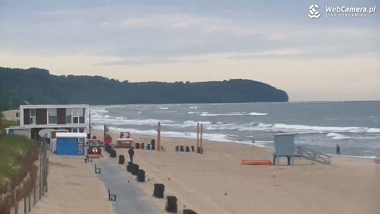 WŁADYSŁAWOWO - widok na plażę - 22 lipiec 2026, 06:54