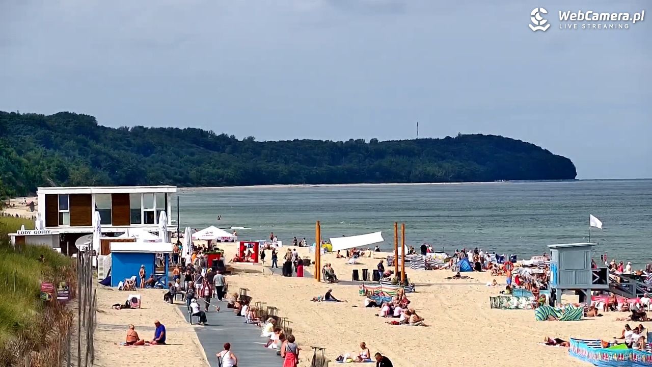 WŁADYSŁAWOWO - widok na plażę - 03 wresień 2026, 13:10
