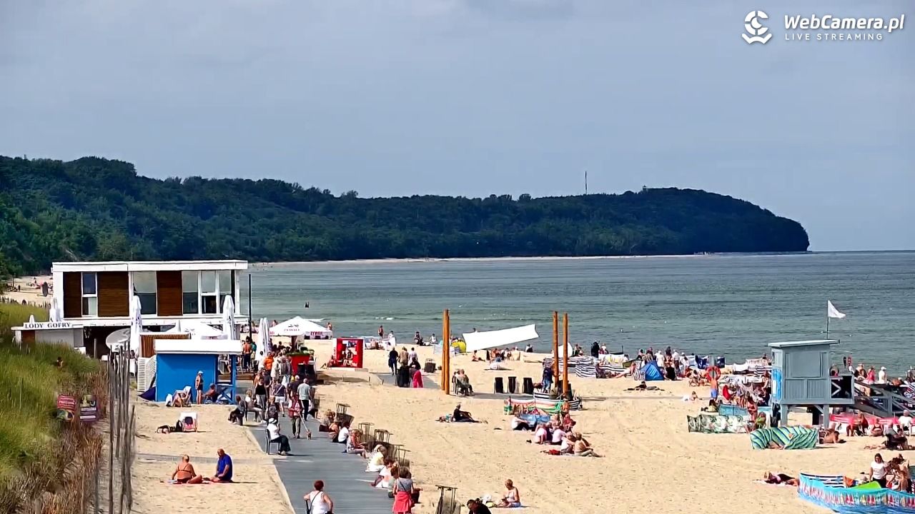 WŁADYSŁAWOWO - widok na plażę - 03 wresień 2026, 13:10