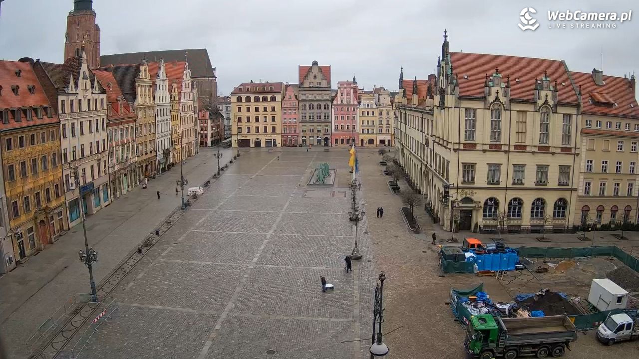 WROCŁAW - widok na Stare Miasto - 24 luty 2026, 08:17
