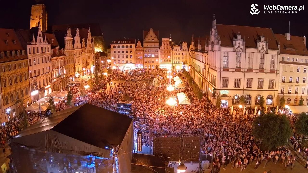 WROCŁAW - widok na Stare Miasto - 28 sierpień 2026, 21:24