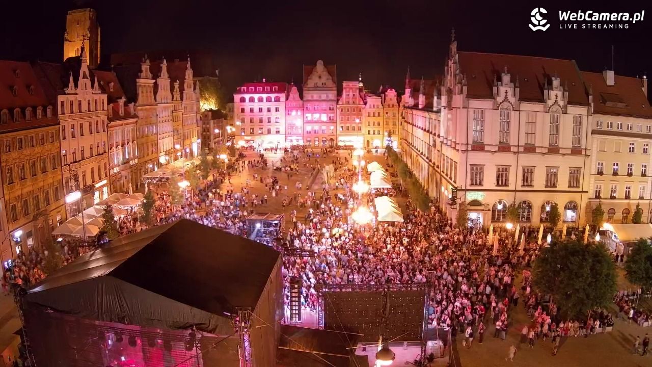 WROCŁAW - widok na Stare Miasto - 28 sierpień 2026, 22:48