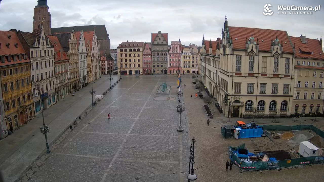 WROCŁAW - widok na Stare Miasto - 23 luty 2026, 07:45