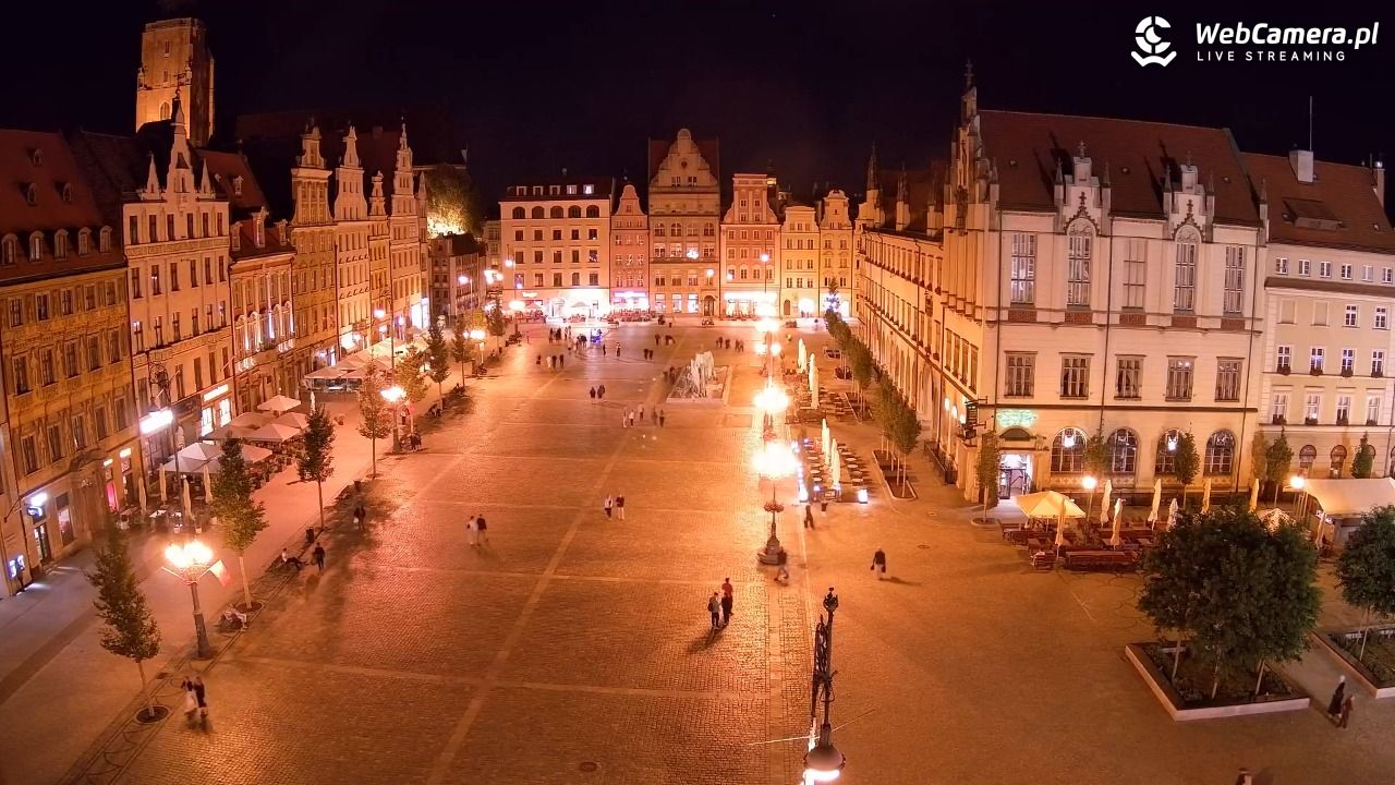 WROCŁAW - widok na Stare Miasto - 24 sierpień 2026, 22:13