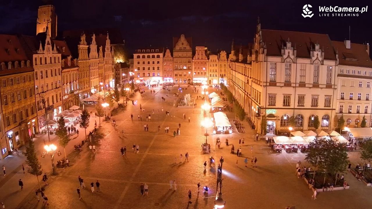 WROCŁAW - widok na Stare Miasto - 11 lipiec 2026, 22:22