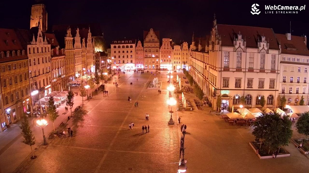 WROCŁAW - widok na Stare Miasto - 23 sierpień 2026, 21:21