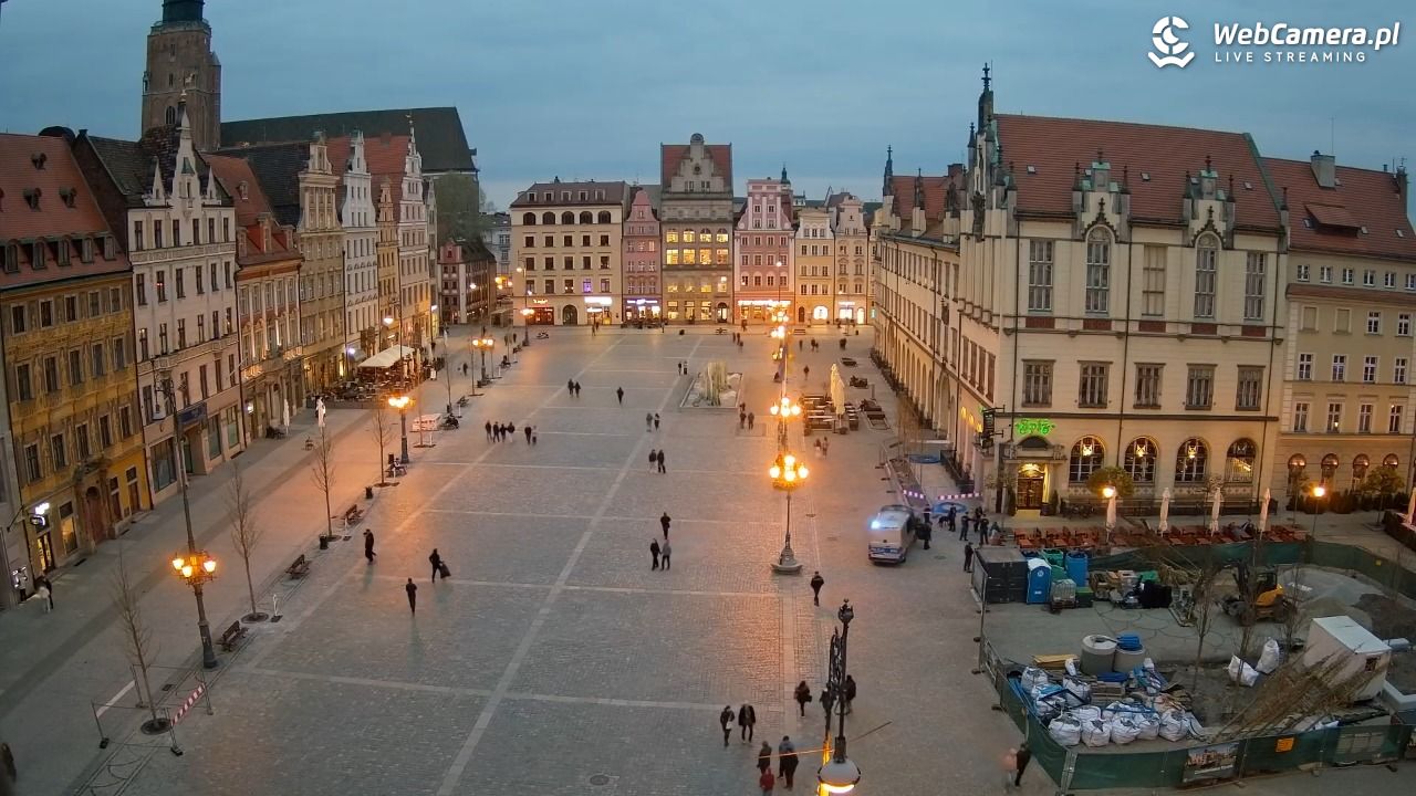 WROCŁAW - widok na Stare Miasto - 13 kwiecień 2026, 19:50