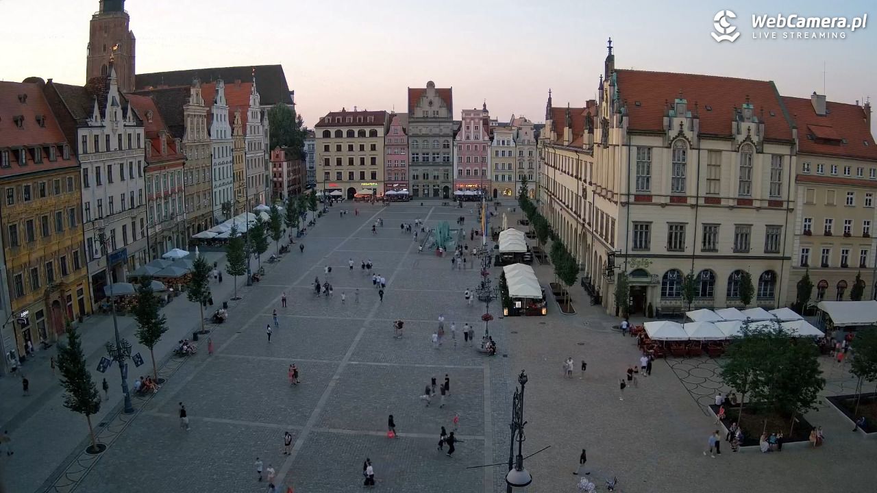 WROCŁAW - widok na Stare Miasto - 13 lipiec 2026, 20:44